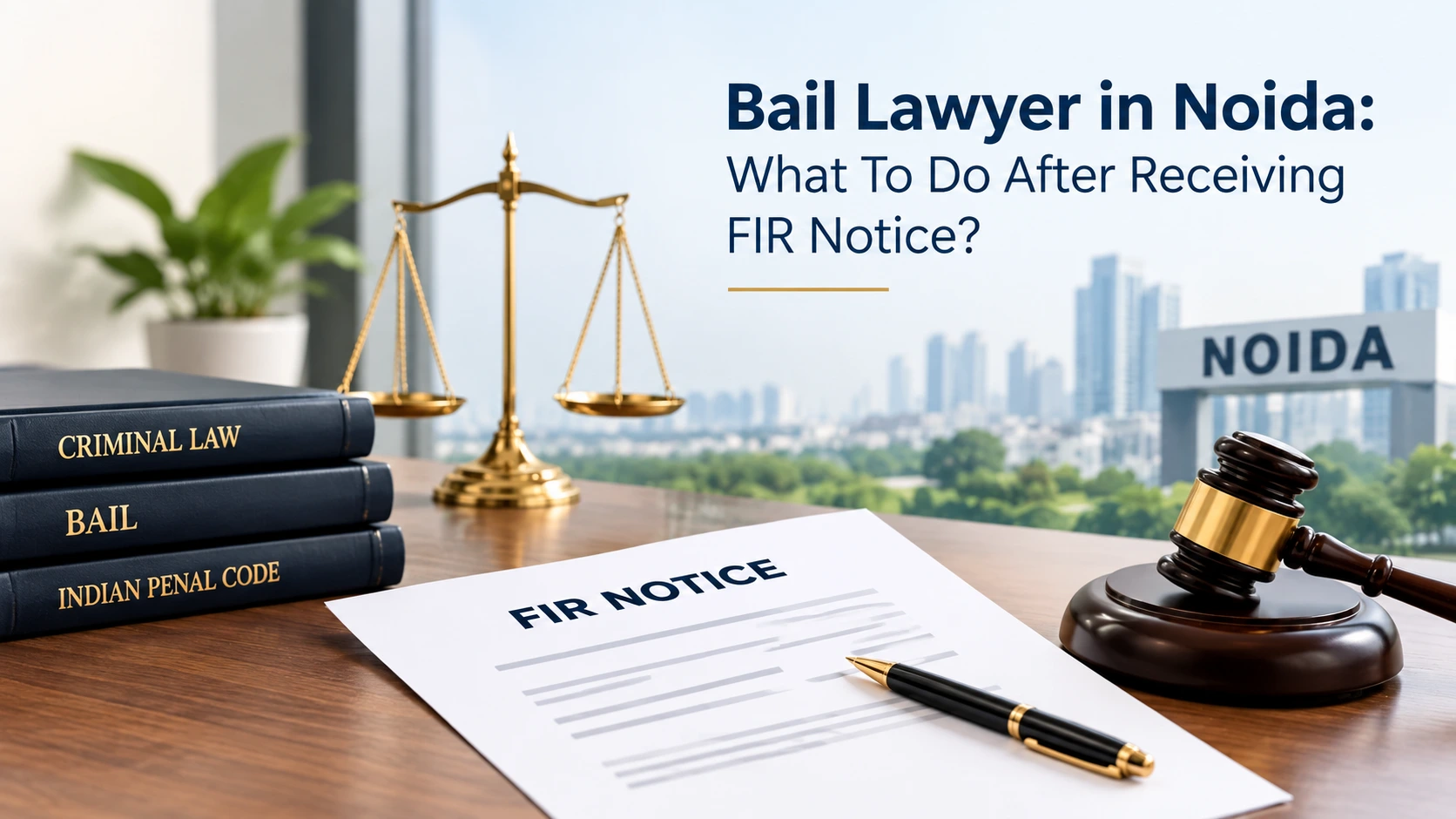 Bail Lawyer in Noida FIR Notice Next Steps