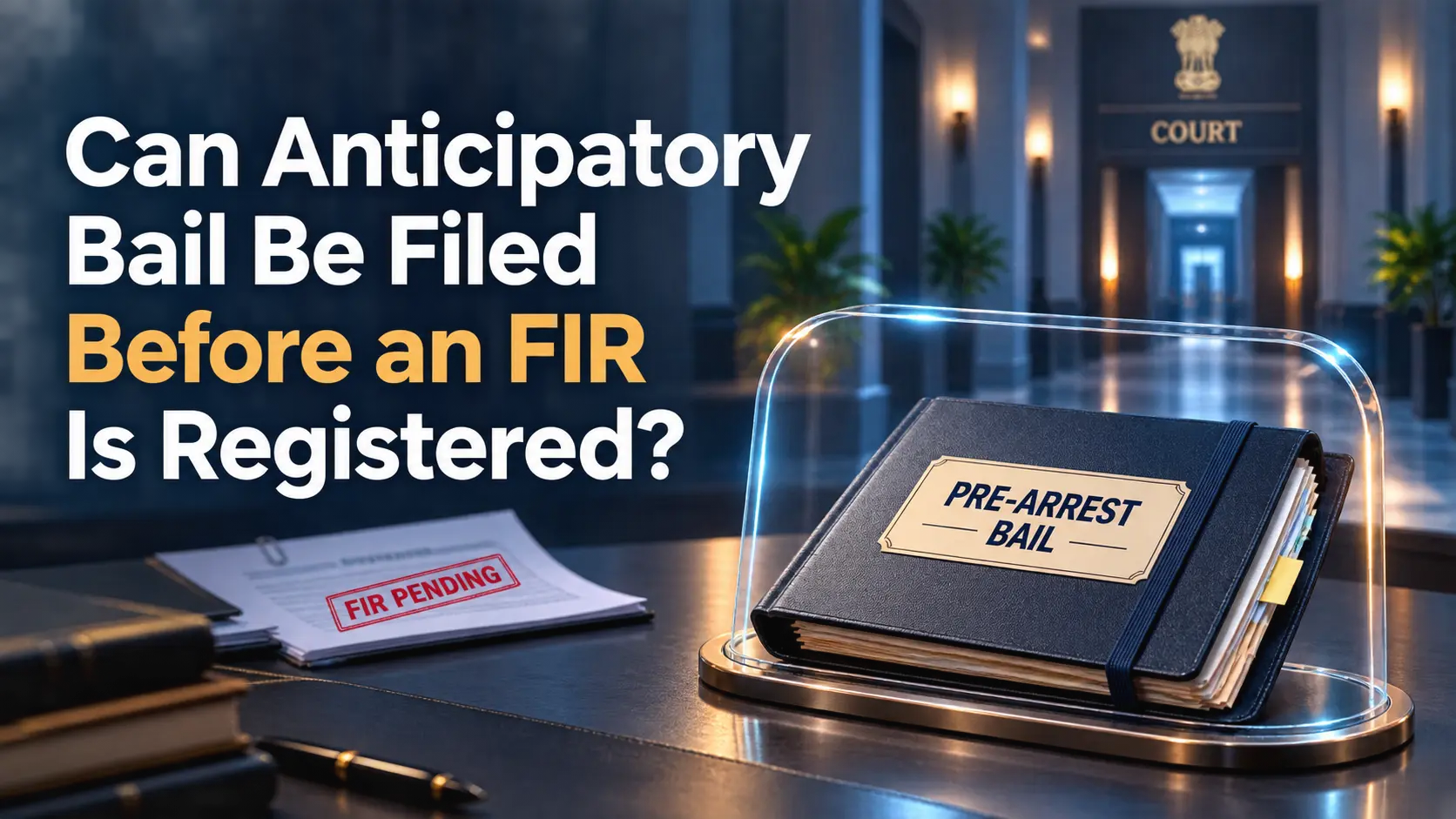 Can Anticipatory Bail Be Filed Before an FIR Is Registered?