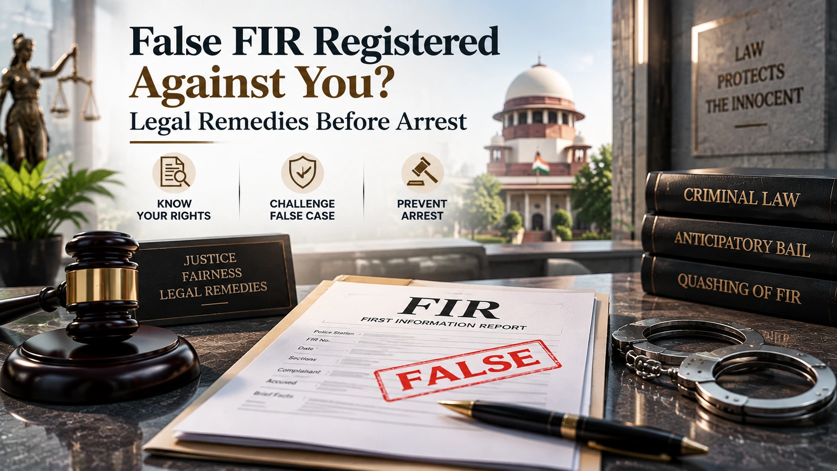 False FIR Legal Remedies Before Arrest Bail Lawyer