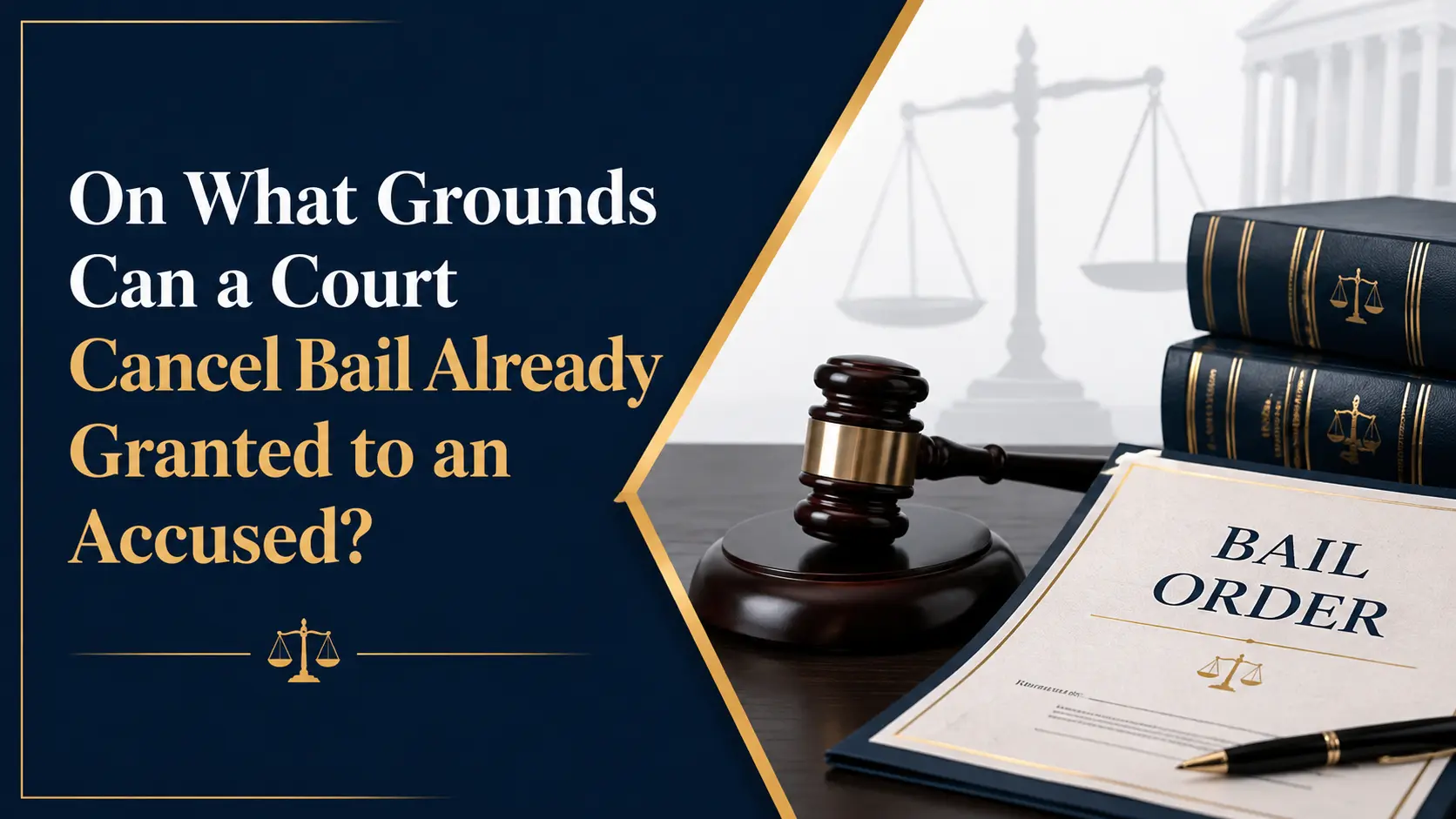 On What Grounds Can a Court Cancel Bail Already Granted to an Accused?