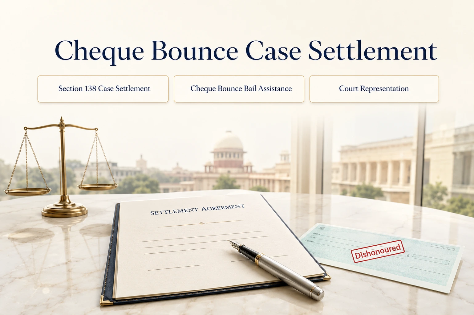 Settle a Section 138 Cheque Bounce Case After Filing