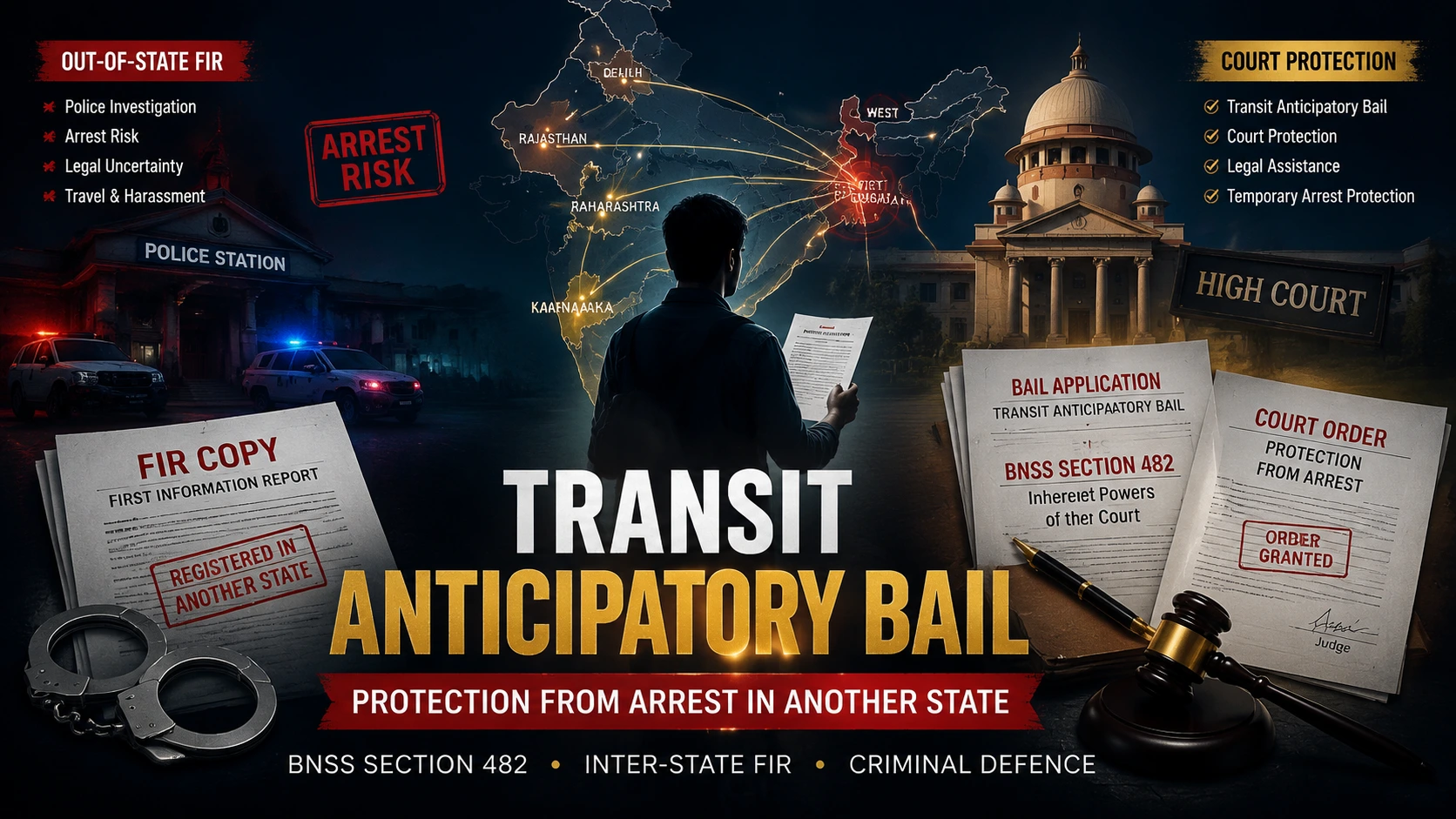 Transit Anticipatory Bail for Arrest in Another State