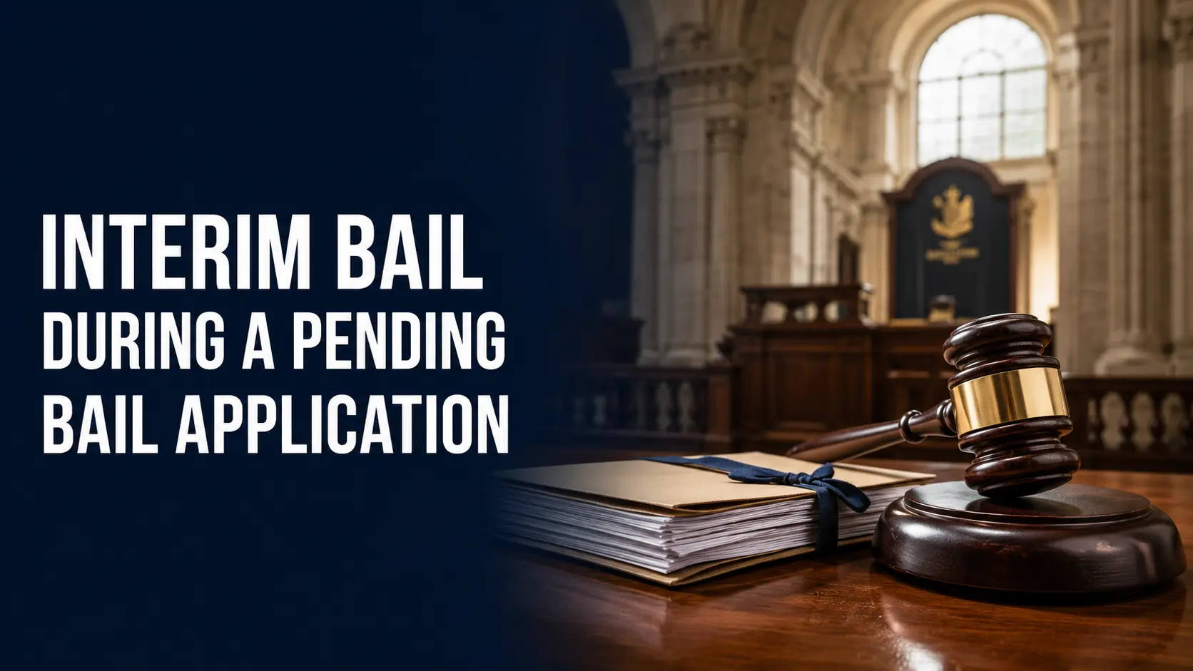 When Can a Court Grant Interim Bail During a Pending Bail Application?