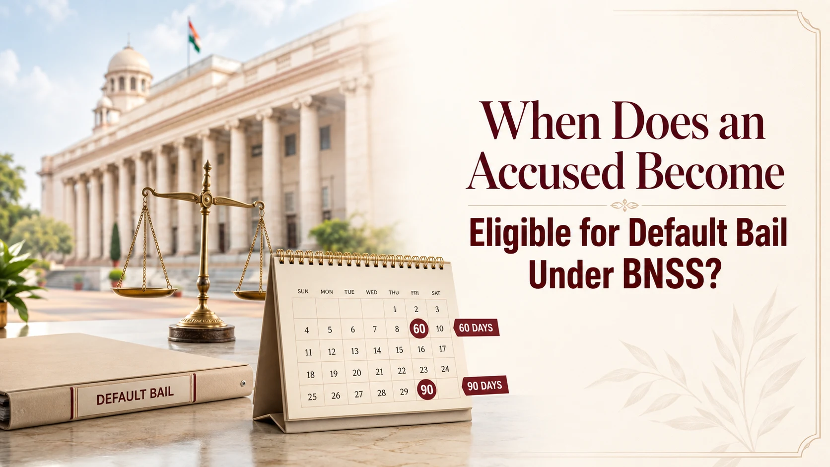 When Does an Accused Become Eligible for Default Bail Under BNSS?